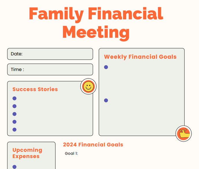Hold Family Financial Meetings - Template Included!!!