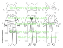 Load image into Gallery viewer, *ADD ON BUNDLE* Hmong Paper Doll Outfits