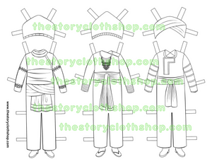*ADD ON BUNDLE* Hmong Paper Doll Outfits