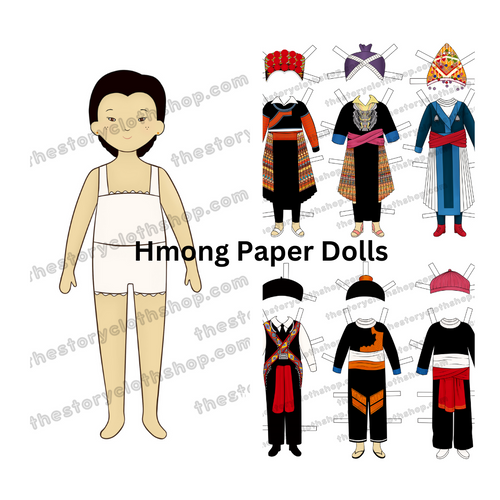 Hmong Paper Dolls