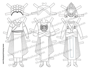 *BUNDLE* Hmong Paper Dolls