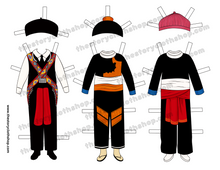 Load image into Gallery viewer, Hmong Paper Dolls